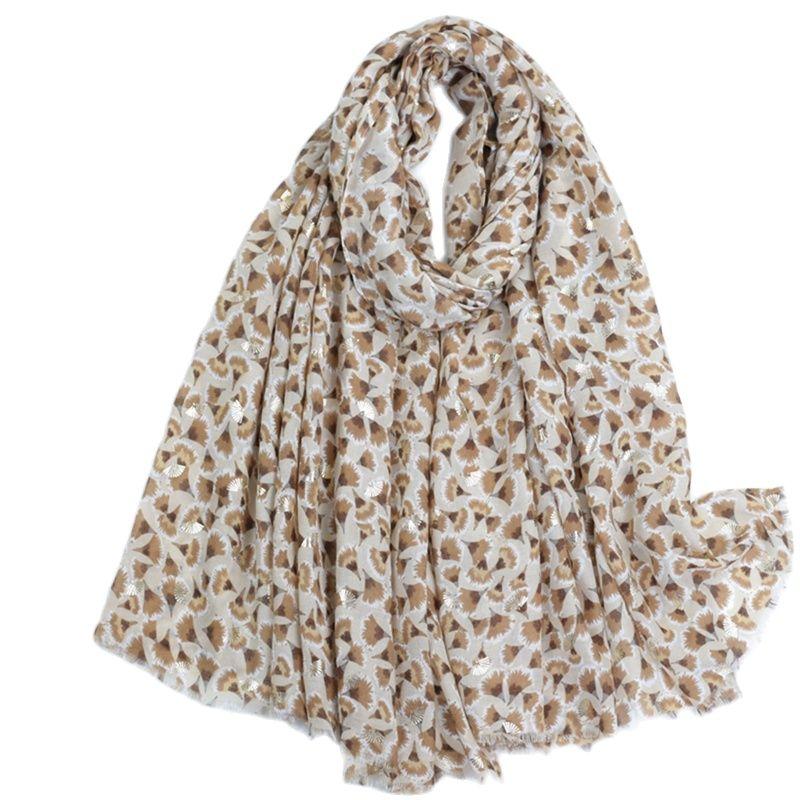 Moda  Espanha Jardim Brilho Floral Franja Viscose Lenço Cachecol Estampa Macio Pashmina Hijabs E Xales Lenços Muçulmano Lenço