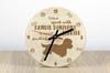 Dandie Dinmont Terrier, Hindlee Terrier - clock with dog, wooden clock with engraving, personalised clock by Art-Dog