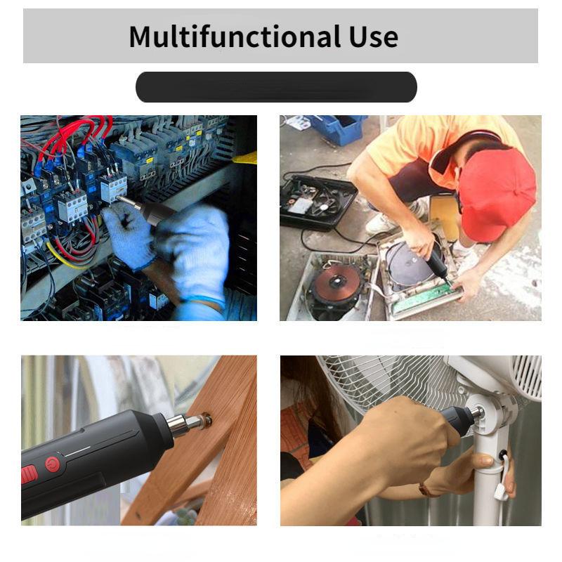 Mini Elektrikli Tornavida Seti USB Şarj Edilebilir Akülü Matkap Tornavidalar