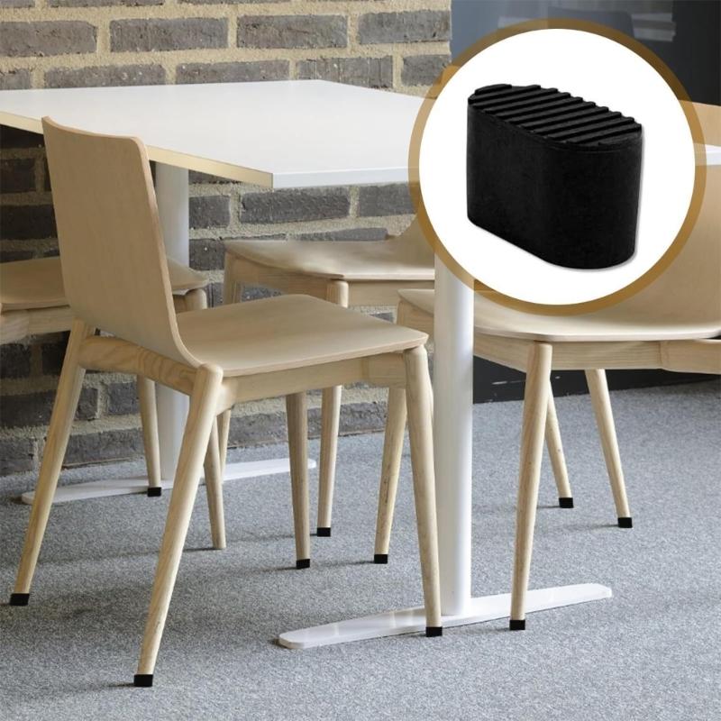 Pachet 24 Protecții Universale din Cauciuc pentru Picioarele Scaunelor Pad Liniștit pentru Protecția Podelei pentru Case Sigure pentru Copii