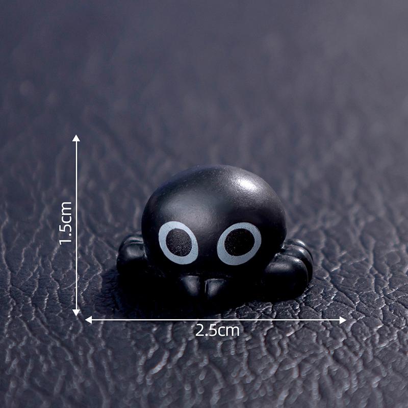 Mini Halloween Ornament Cartoon Spider Bats Skeleton Ghosts Micro Landscape Dollhouse Model Car Interior Home Desktop Decor