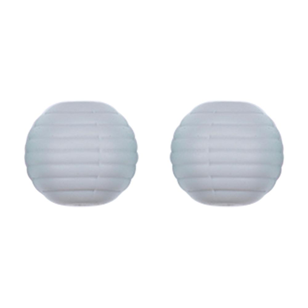 Kovict 25Pcs Threaded Silicone Beads 15mm Round Beehive Spiral Beads DIY Bracelet Necklace Accessories For Jewelry Marking