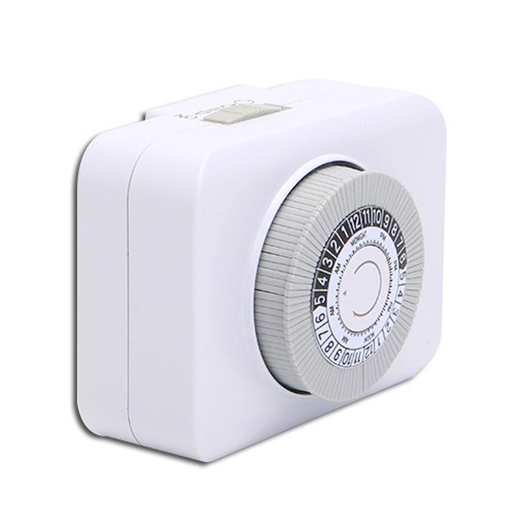 Mechanischer Timer für Innensteckdosen, 24-Stunden-programmierbarer Plug-in-Timer-Schalter, unterstützt 15-Minuten