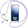 TPU Case - E.F.CONNECTION - for Xiaomi 14 Pro - Reinforced Shockproof Protection - Lightweight Lanyard - Purple