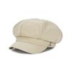VARZAR VA Studded Newsboy Cap Beige