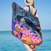 Stained Glass Gothic Romance Beach Towel, Super Soft Microfiber, Gift for Her/Him, Birthday, for Pool, Beach, Travel, Home Decor Fan Gifts