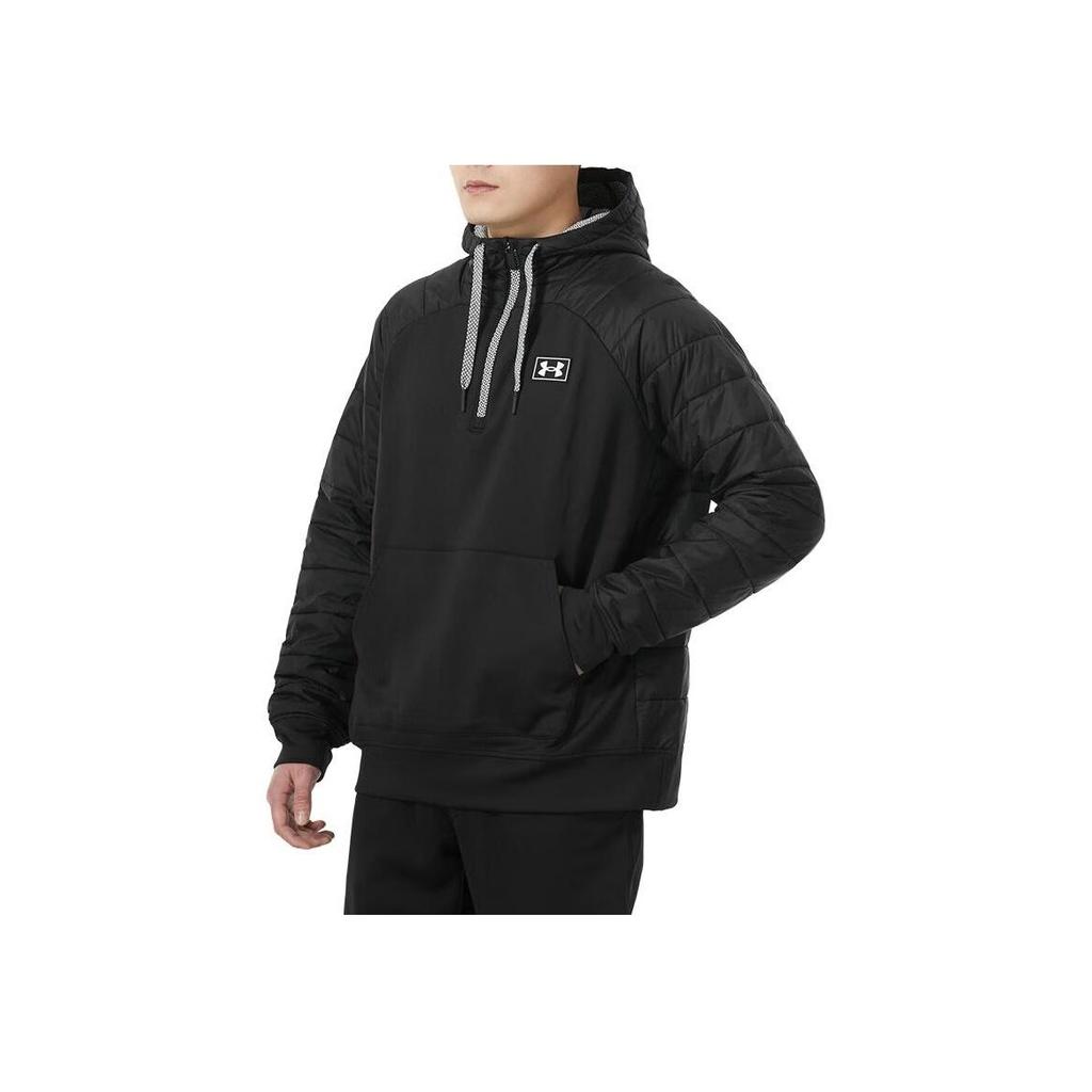 Under Armour Essential Loose Warm Hooded Jacket Men Black 1368675-001