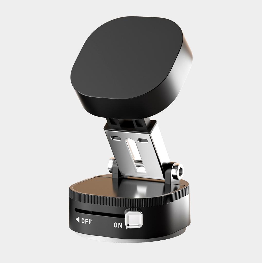 Car Phone Holder Vacuum Suction Cup Magnetic Holder Double-Sided Foldable Magnetic Auto Phone Bracket For Car Interior Accessori