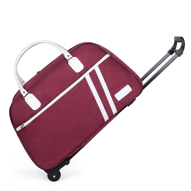 Korean Style Large Travel Trolley Bag - Lightweight, Foldable Carry-On for Women, Men & Students