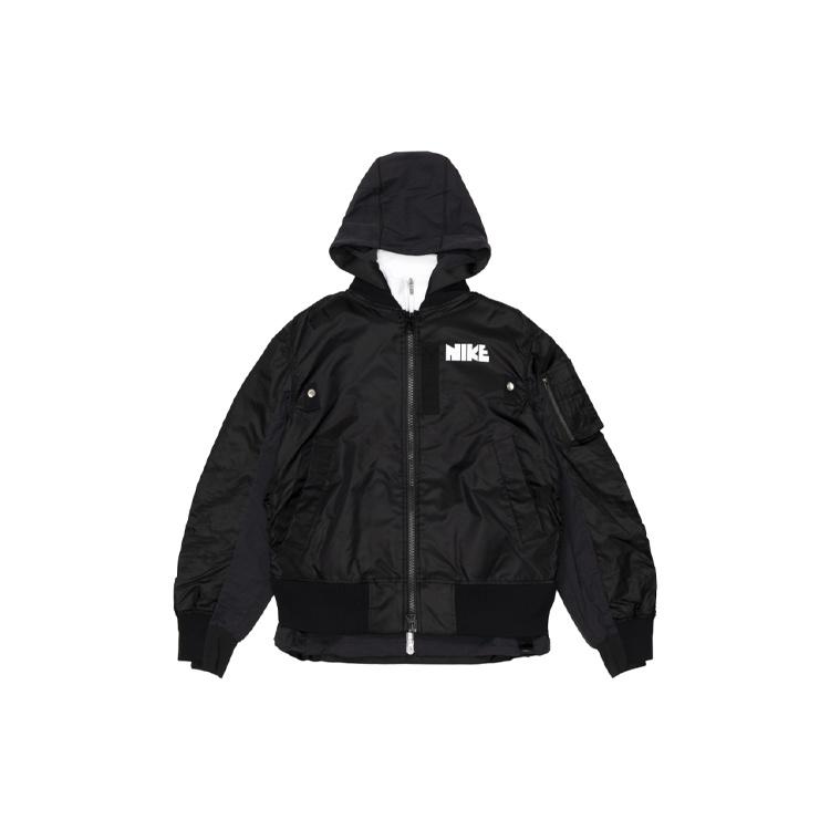 Nike x sacai Double Layer Contrasting Hooded Jacket Asia Sizing  Black  Men s CZ4697-010 XS