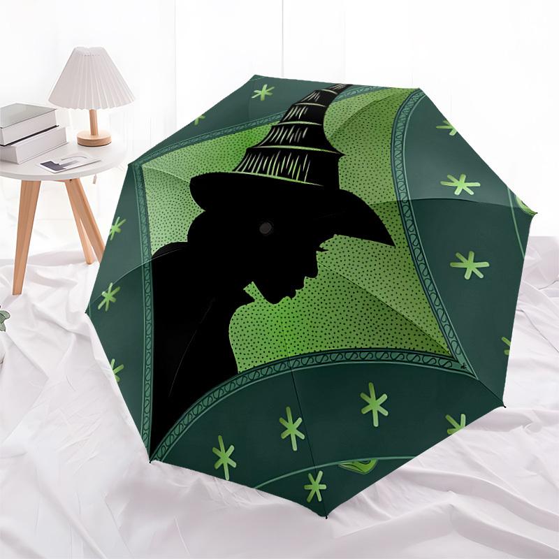 1pc Wicked Automatic Folding Umbrella, Portable Collapsible Design, Casual Outdoor Accessory L1127060