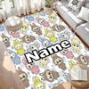 Custom Name Personalized Labubu Print Carpet, Versatile Home Decor Rug, for Playroom, Apartment, Balcony, Entryway, Hallway Gift