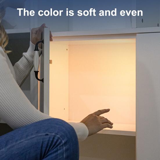 LED Night Lamp Battery Operated 120-Degree Sensing Angle Auto On/Off Super Bright Non-glaring Motion Sensor Light Wardrobe Closet LED Lamp