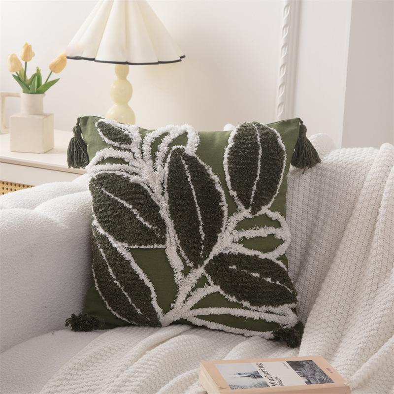 Moroccan Sofa Throw Embroidered Throw Pillowcase Cojines Boho Cotton Linen Decor Cushion Cover Headboard Pillowcases 45x45cm