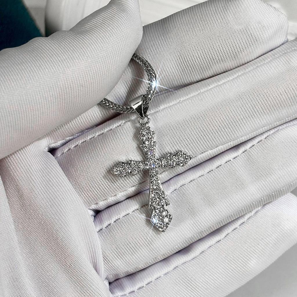 Ins Style Vintage Cross Shaped Dainty Clavicle Necklace
