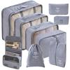 8-Piece Travel Clothing Storage Bag Set