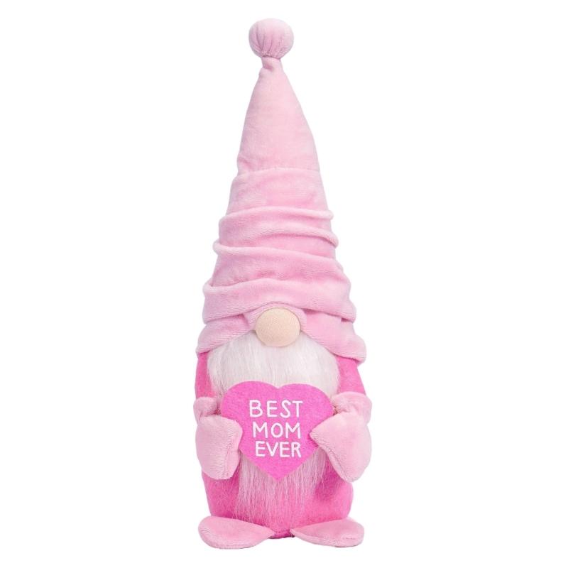 Mother Day Gnome Decorations Handmade Plush Gnome Doll Desk Ornament Mother Day Gift for Mother Day Anniversary