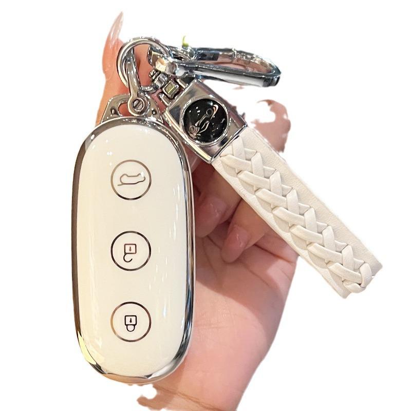 Kompatible TPU-Schlüsselhülle für Ideal L6, L9, L8 Autos - Unisex Vollschutz-Schlüsseltasche mit Schnalle