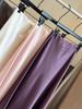 2025 High-Waisted Satin Mermaid Skirt - Women's Mid-Length A-Line in Autumn/Winter
