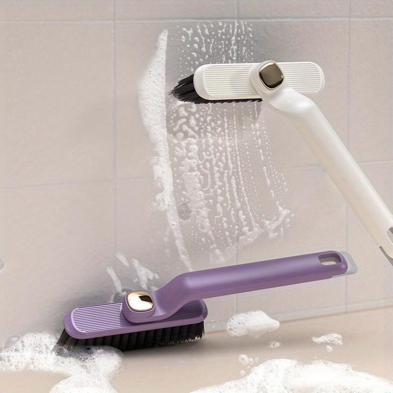 Perie rotativă multifuncțională pentru spate pentru baie fără colțuri moarte Toaletă pentru baie Perie pentru spate cu peri tari Perie pentru podea