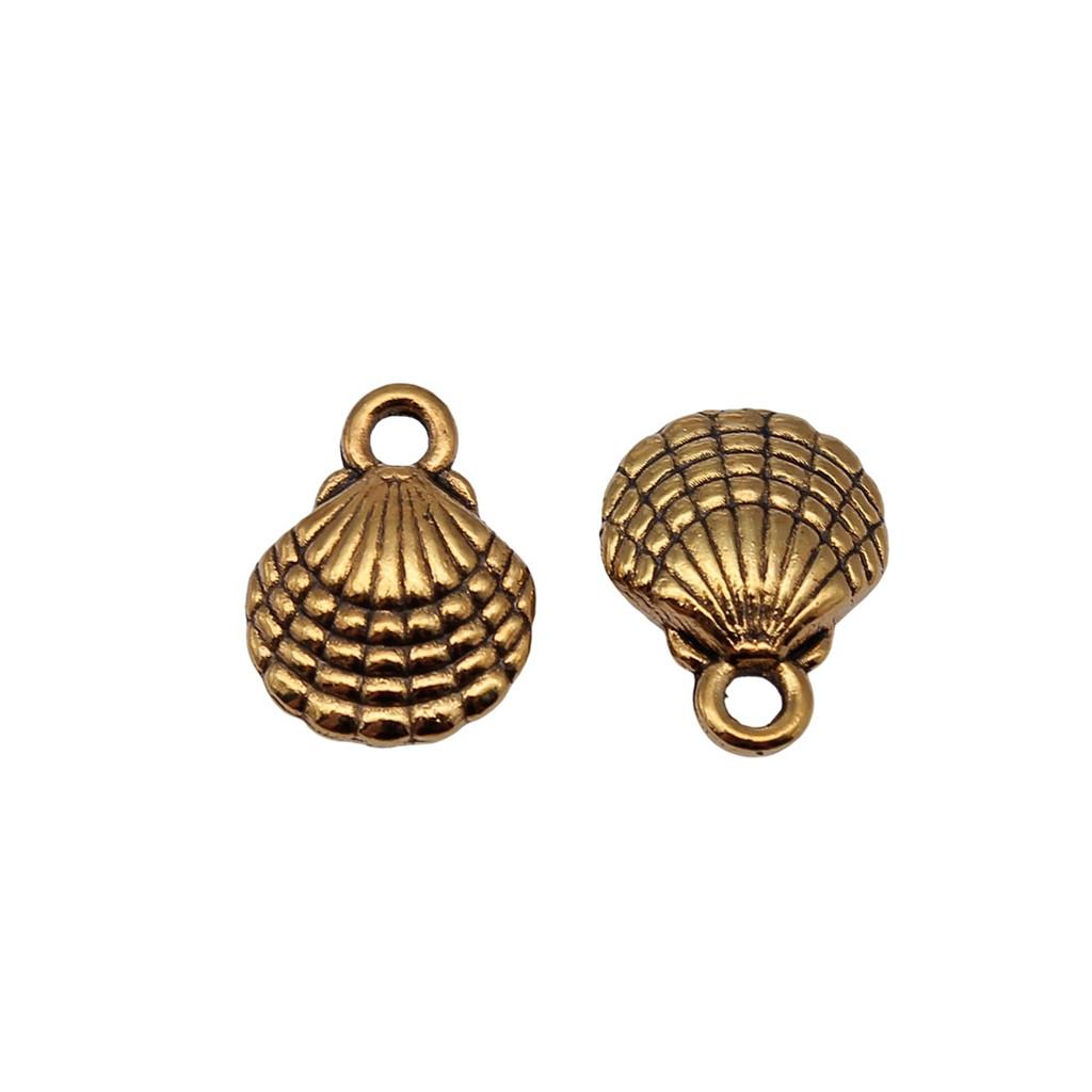 Shell Charms Multi Color Alloy Pendants For Beach Themed DIY Jewelry Accessories
