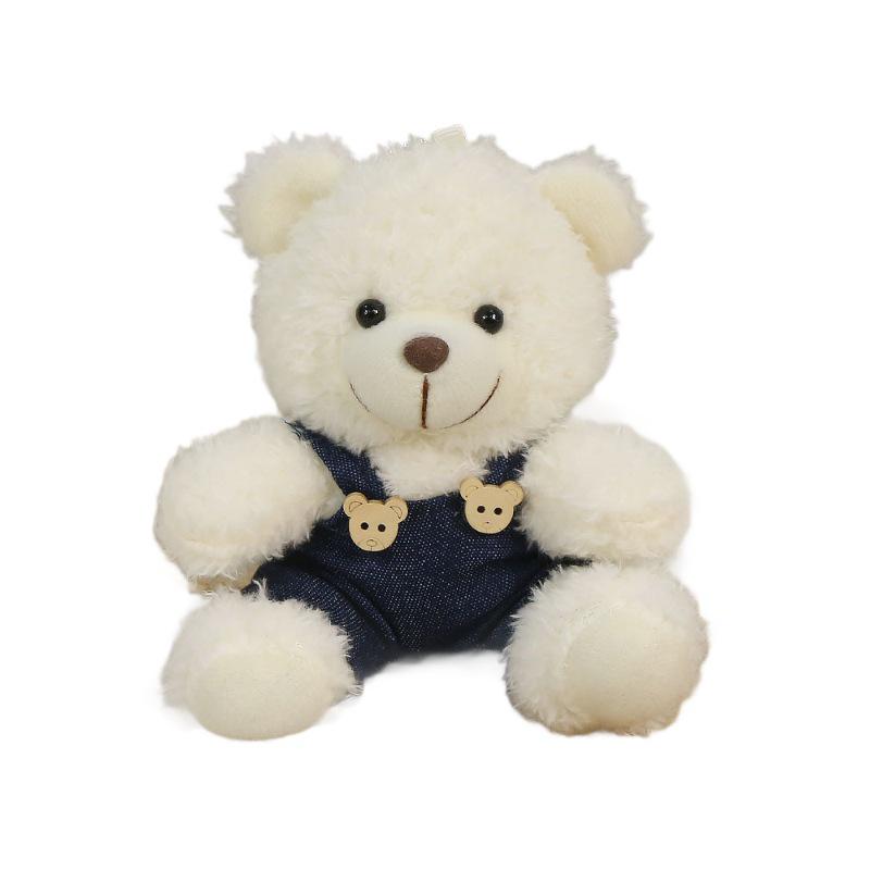 Charming Teddy Bear Keychain Plush Doll - Dressed Up Couple Backpack Ornament Gift