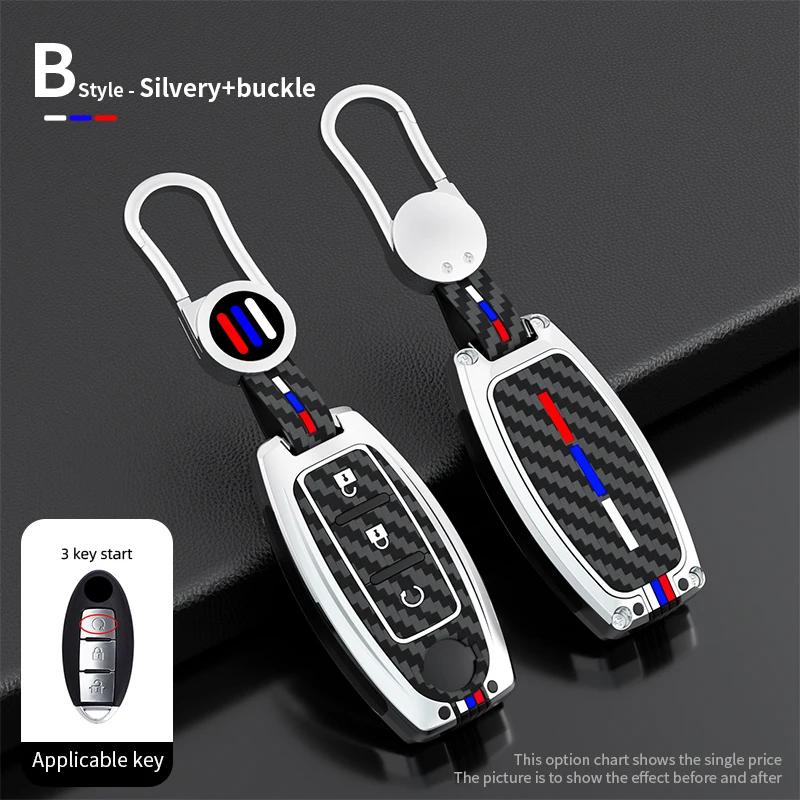 Zinc Alloy Car Key Case Cover 2/3/4/5 Button For Nissan Rogue Altima Maxima Sentra X Trail Patrol Murano Pathfinder Armada Versa