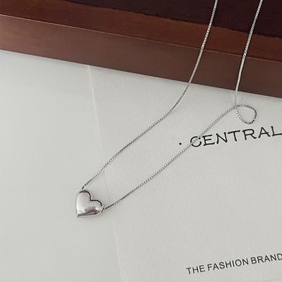 Love Necklace, Peach Heart Heart Shaped Collar Chain, Temperament, Cool Style, Design Sense, Daily Commuting Style