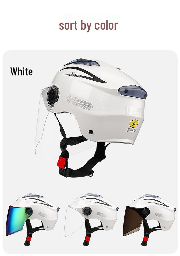 3C Certified Summer Motorcycle Helmet with UV Protection for Men & Women
