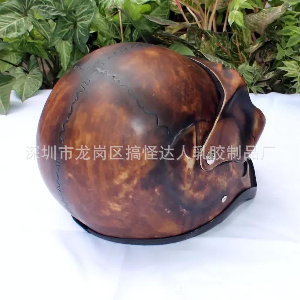 Halloween skull mask, movable skull headgear, full skull mask, dark movable skull head