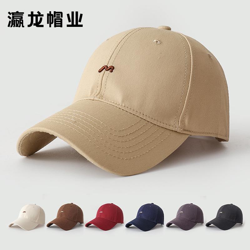 Summer hat women's enlarged and deepened simple baseball cap outdoor travel sunshade cap showing face small sunscreen cap