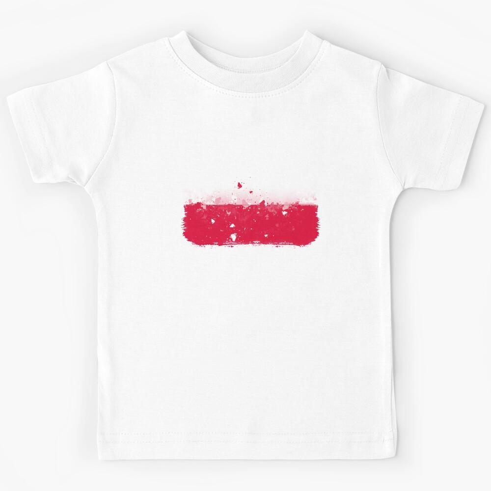 Poland Grunge Flag Kids T-Shirt 120