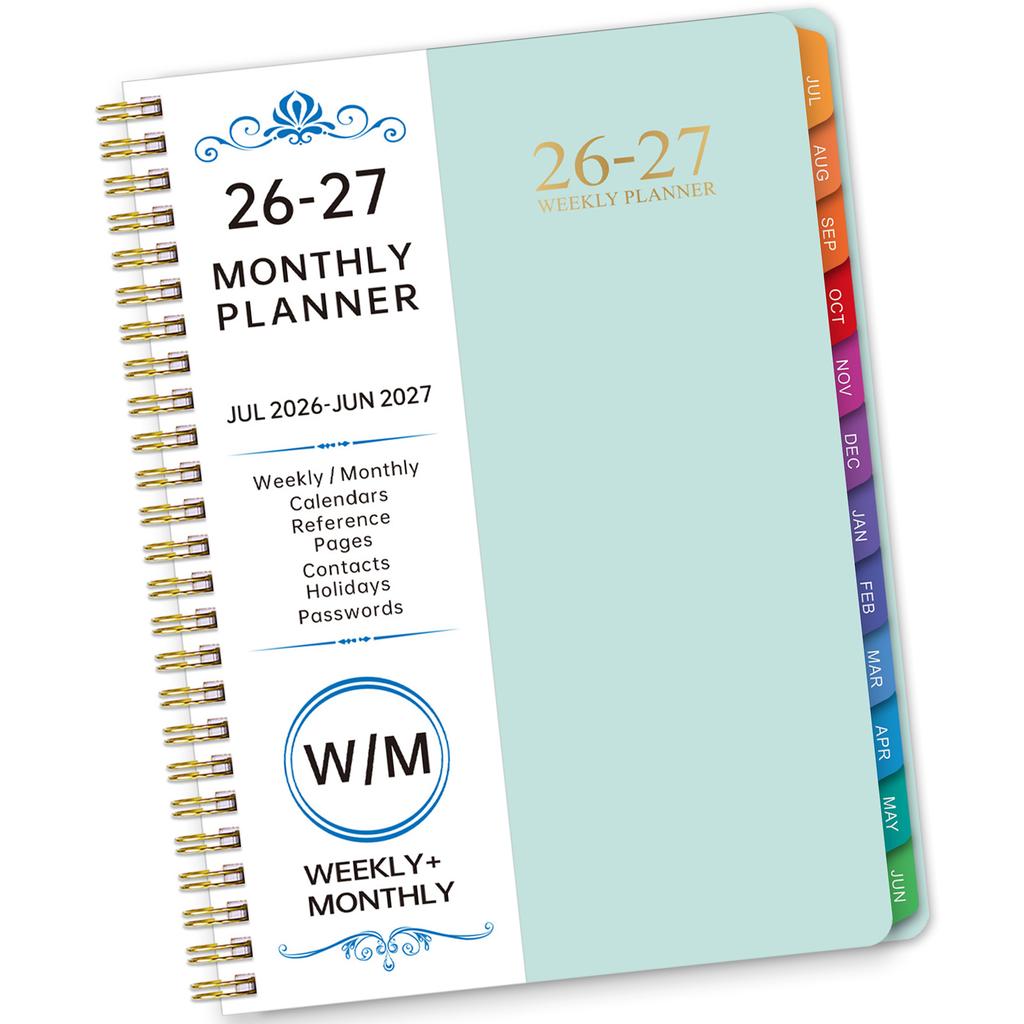 2026 Weekly Monthly Planner Twin Coil Binding 12 Month Weekly Planner For Daily Schedule Priorities Plan Task Management
