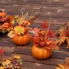 Party Thanksgiving Faux Pumpkins Lifelike Maple Leaves Halloween Decoration Artificial Vegetables