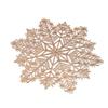 Snowflake PVC Christmas Placemat - Hot Stamping Christmas Table Decoration for Western Restaurants