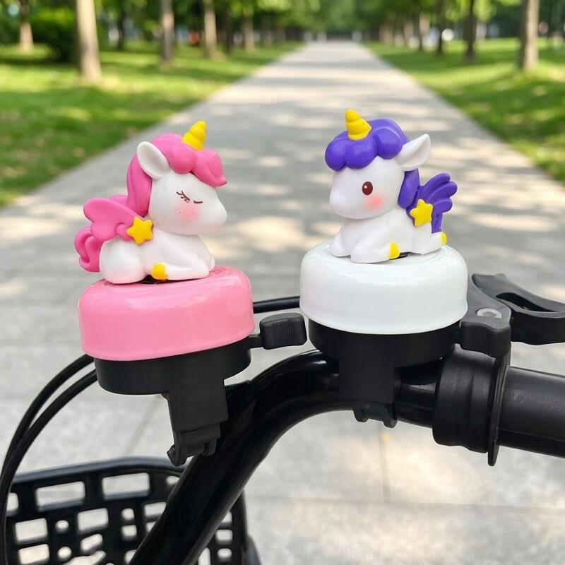 Cartoon Unicorn Bicycle Bell Loud Sound Universal Type Cute Lovely Balance Bike Scooter Horn Desk Decoration Bell For Outdoor