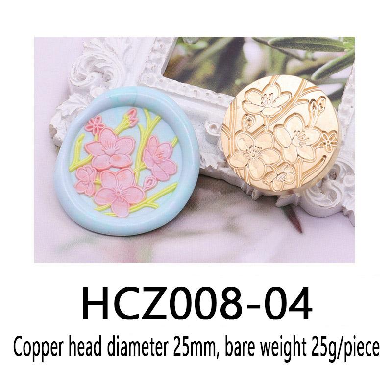 green plant series pattern Wax Seal Stamp Engraved Seal Head nvitation wax stamp Replace head Flowers Leaf Decorate Gift HCZ008