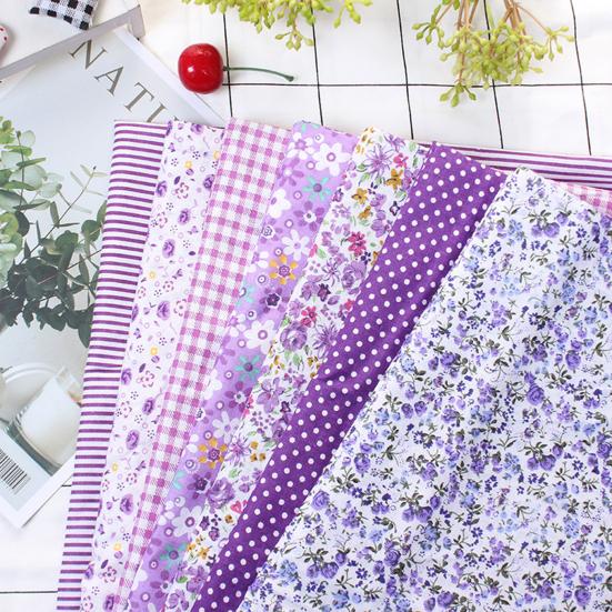 1 Set Patchwork Cloth Smooth Surface No Odor Cotton Wrapping Sewing Craft Cloth for Home