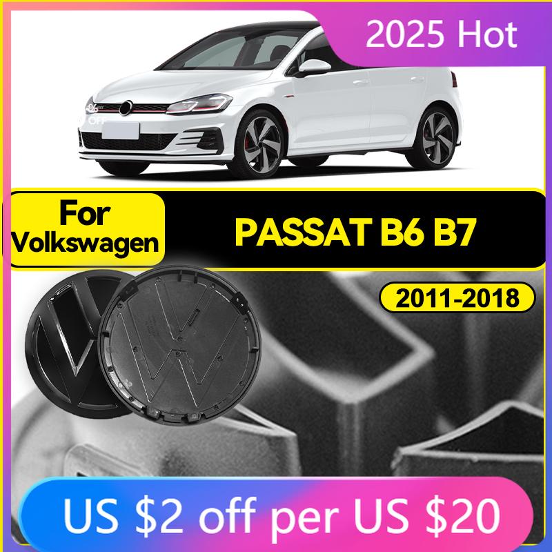 BGB1 GOLF 4 5 6 7 Hot 2026 For VW VOLKSWAGEN 3D ABS For Volkswagen PASSAT B6 B7 2011-2015 & Passat B8 2016-2018 Car Badge Hood Front PC2