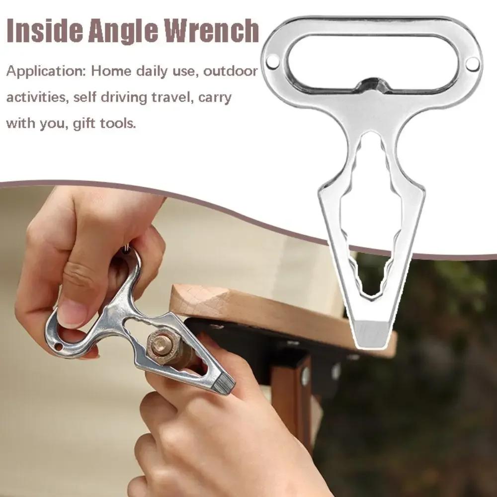 Durable Key Chain Stainless Steel EDC Tool Screwdriver Outdoor Tool Wrench