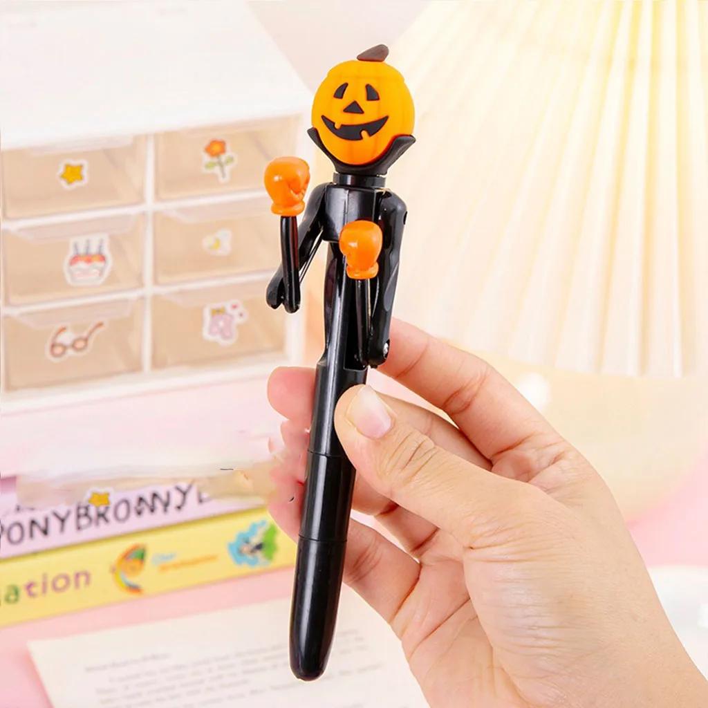 Funny Boxing Pumpkin Ballpoint Pen Halloween Gifts For Kids Pumpkin Devil Xmas Santa Snowman Pen Happy Halloween Party Favors