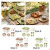 Dinnerware Sets Outdoor Tableware Set Adults Lightweight Portable Travel Camping Cutlery