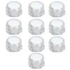 10 PCS Diamond Shape Empty Plastic Jars Pot Reusable Leakproof Cosmetic Containers for Creams Lotions Cosmetics