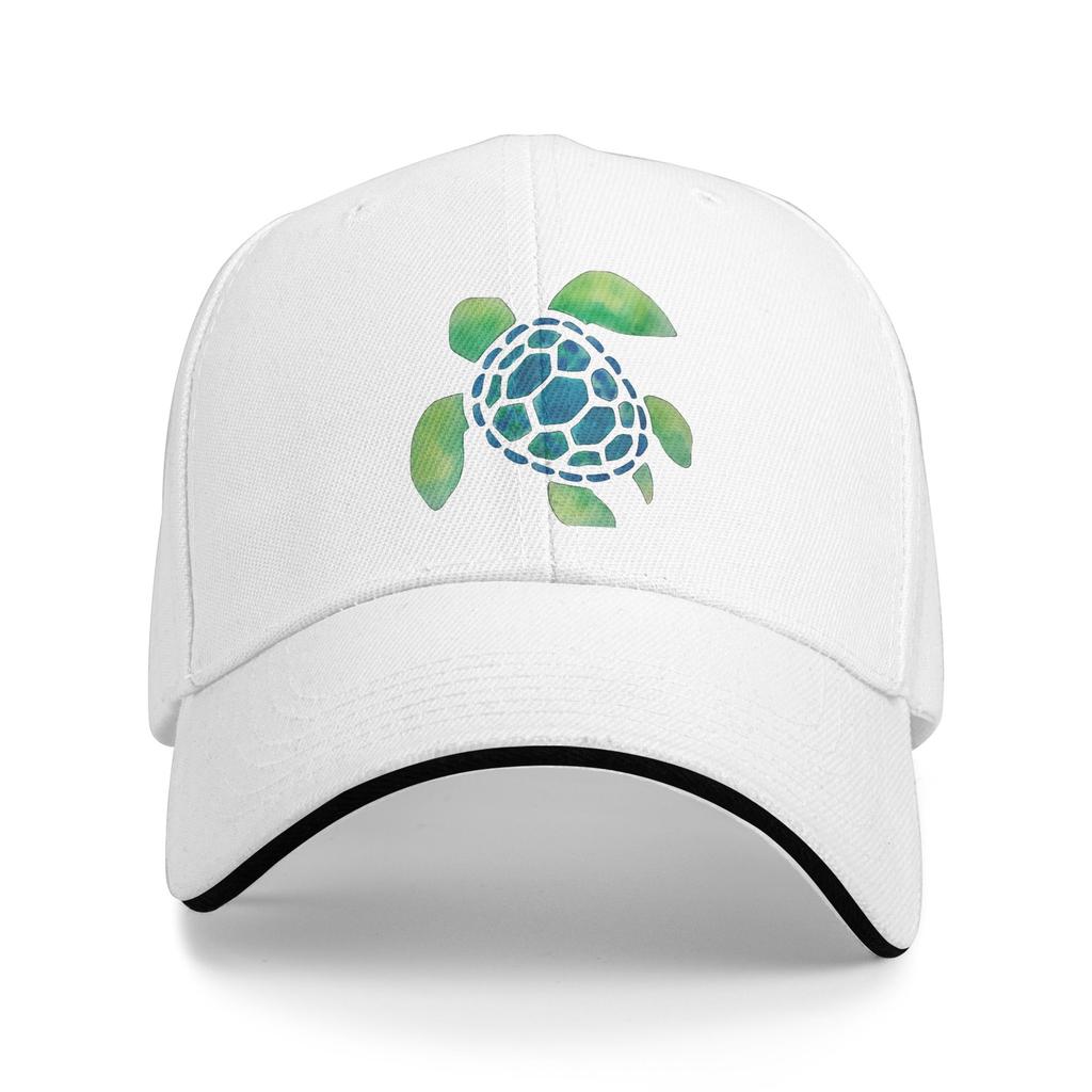 Watercolor Summer Sea Turtle  Casual Baseball Cap Summer  Trucker Hat Wholesale Hunting Camping Hats Women Men Baseball Caps