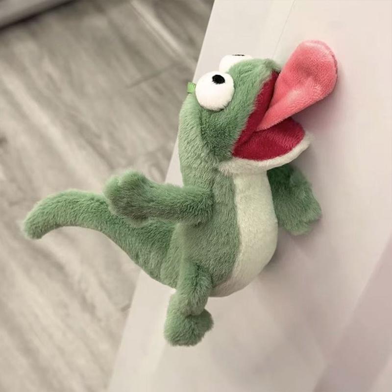 Mint Green Lizard Cute Vocal Toy Magnetic Tongue Lizard Abstract Plush Toy Anime Creative Birthday Gift Cute Plush Toys for Kid 14CM
