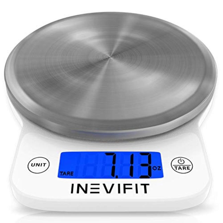 

Digital Kitchen Scale Highly Accurate Multifunction Food Scale 13 lbs 6kgs Max Clean Modern White with Premium Stainless Steel United States