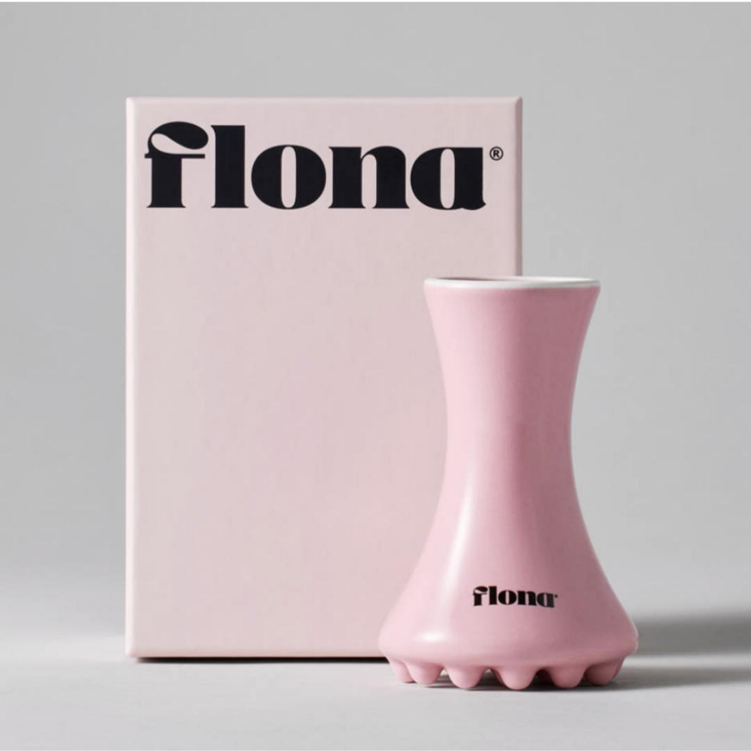 [FLONA] Керамический скребок гуа ша для лица 1 шт. розовый