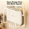 Punch Free Wall Router Bracket Self Adhesive Durable Shelf for WiFi Routers TV Set Top Boxes Living Room Decor