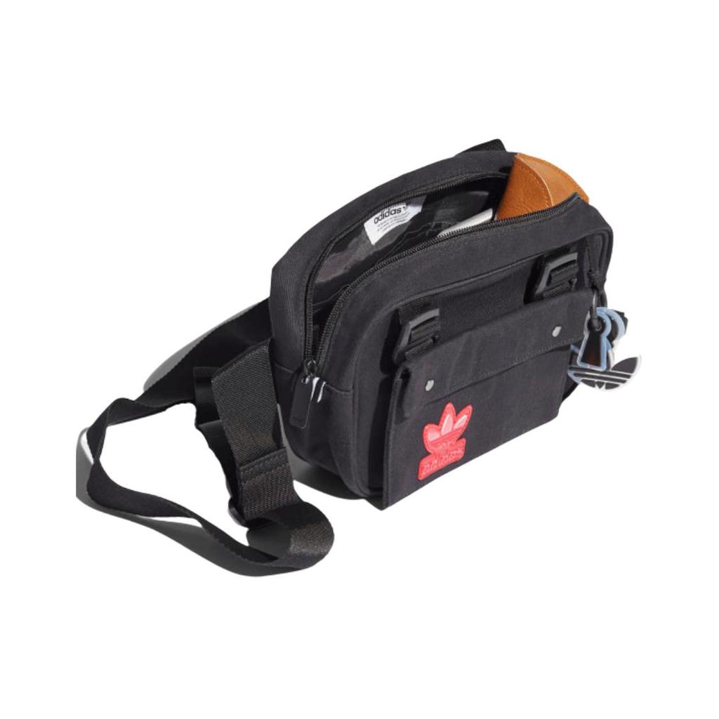 New Adidas Originals Cotton Small Square Bag Camera Bag Shoulder Bag Crossbody Bag Regular Unisex Black H51009