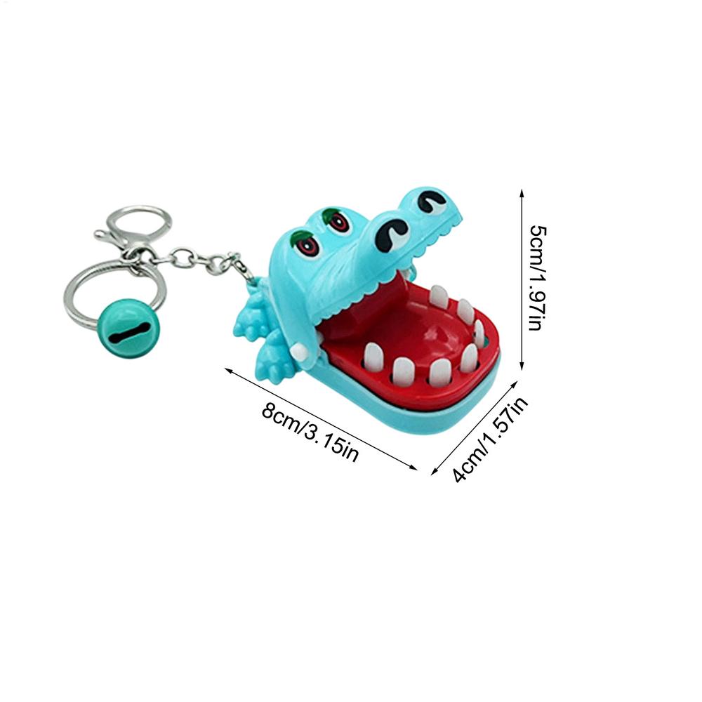 Finger Biting Keyring for Kid Interactive Finger Biting Shark Toy for Girls Novelty Collectible Kid Animal Toy for Home School